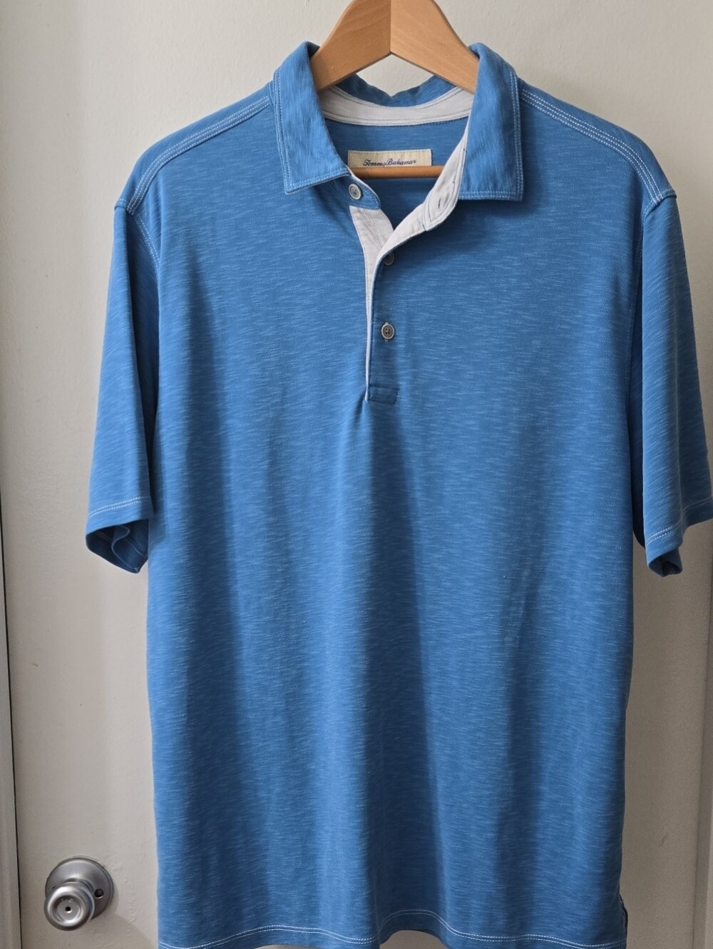 Tommy Bahama Slate Blue Short Sleeve Polo/ Size XL